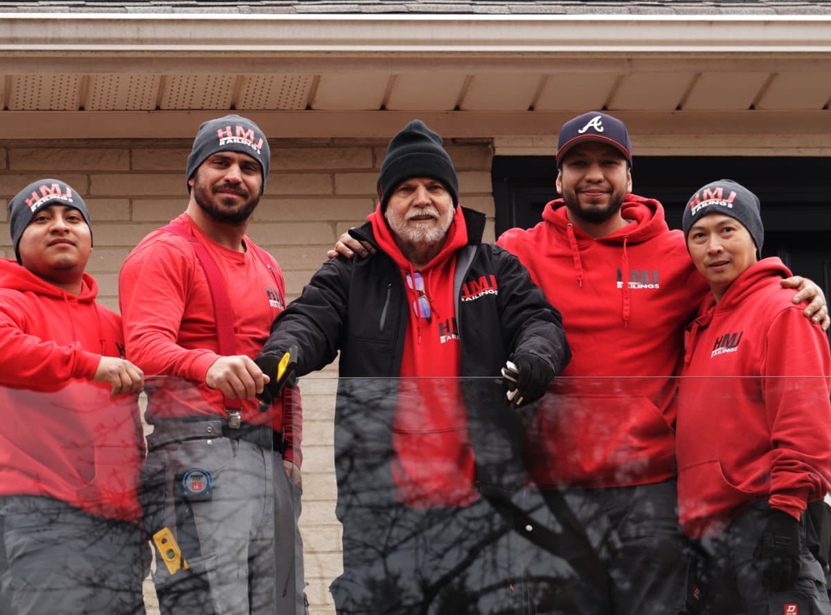 HMJ Railings full installation team