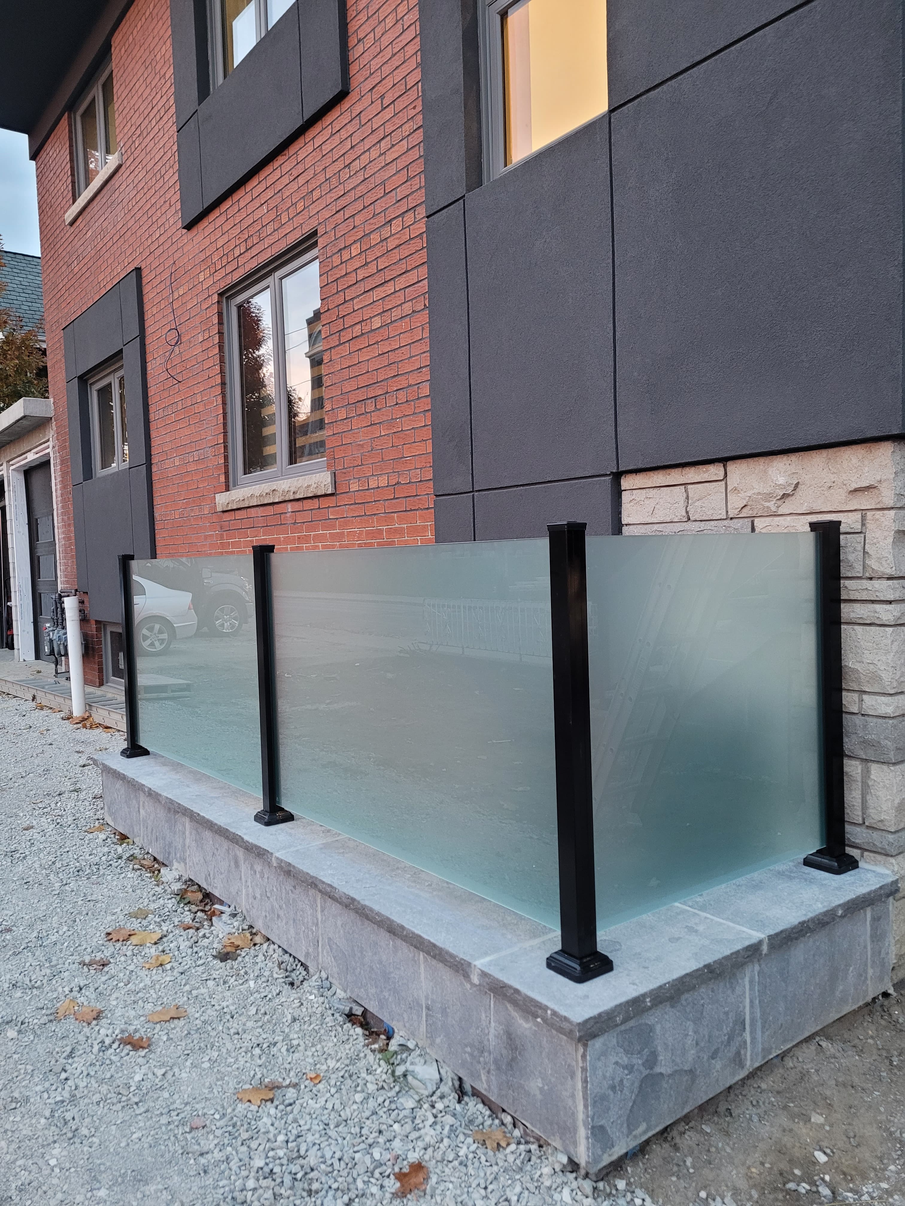 Ornamental railing with decorative scrollwork